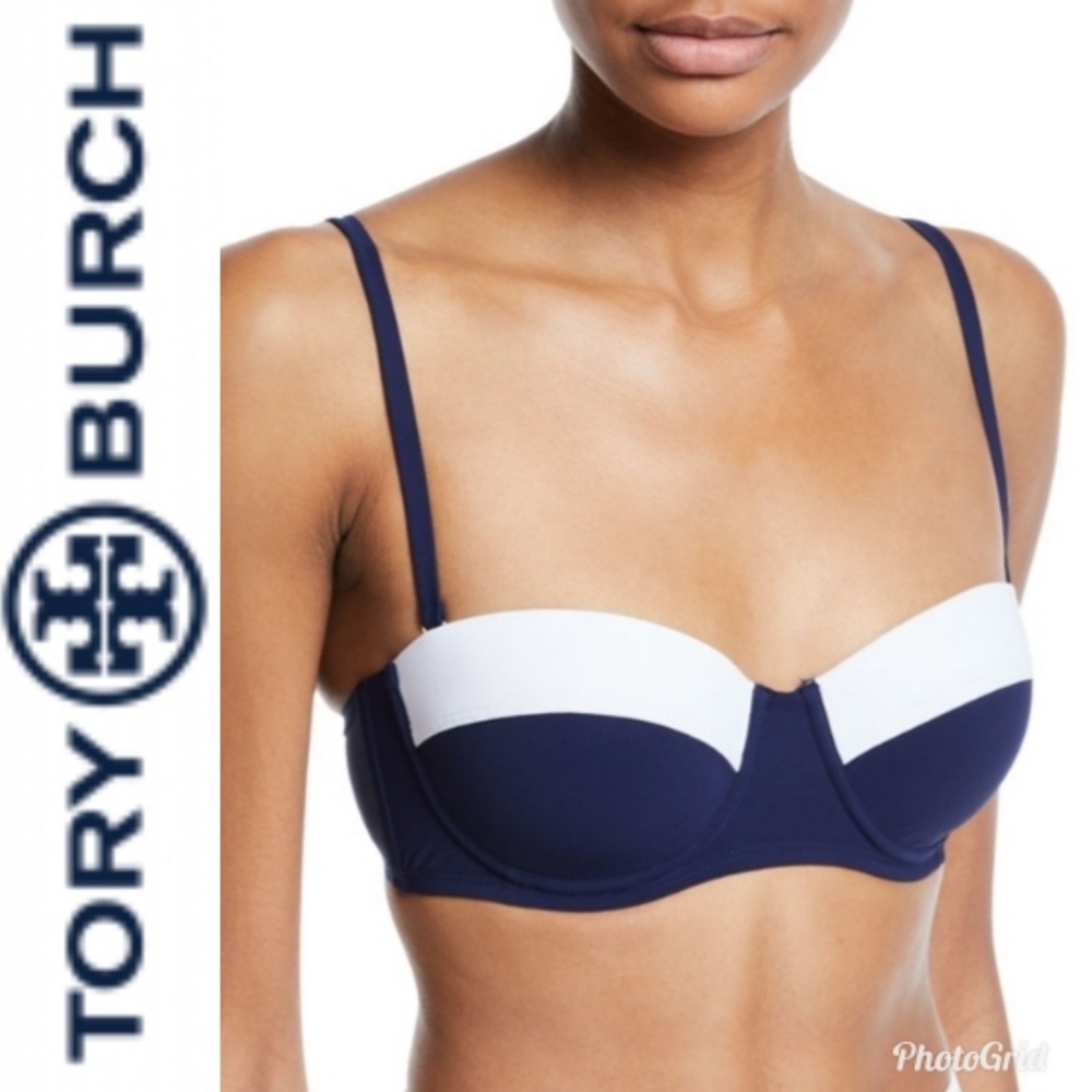 Tory Burch Lipsi Colorblock Bikini Top